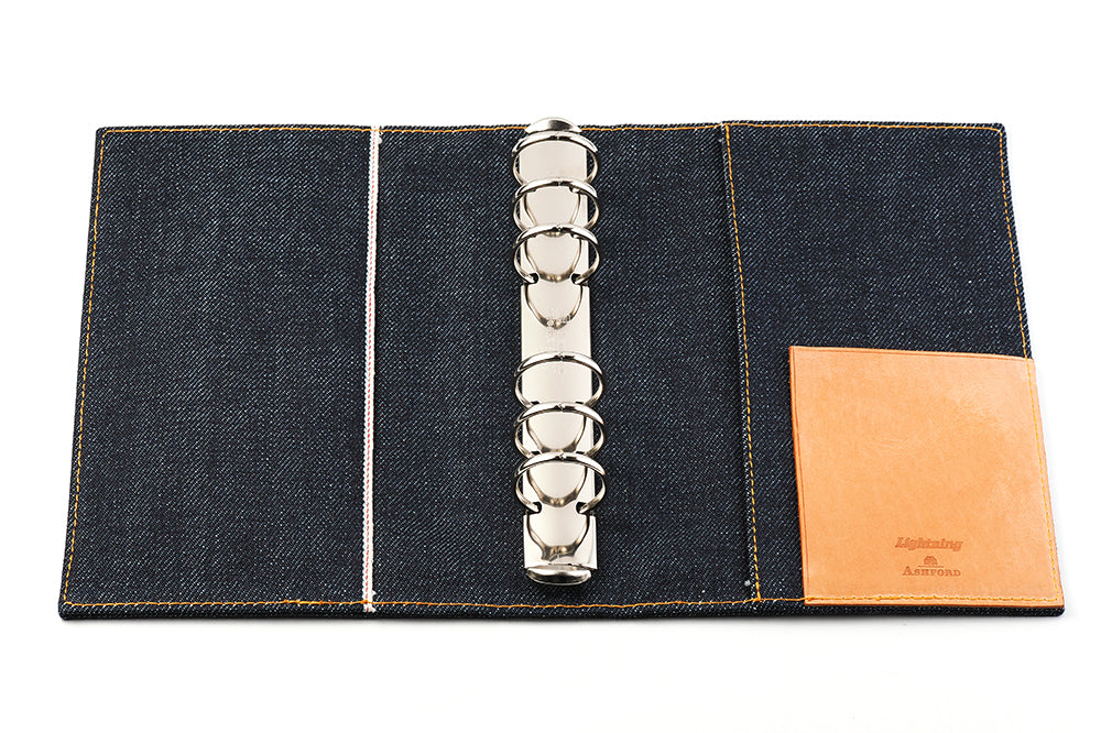 ASHFORD × Lightning セルビッジデニム システム手帳（趣味文オリジナル）【5営業日以内出荷】