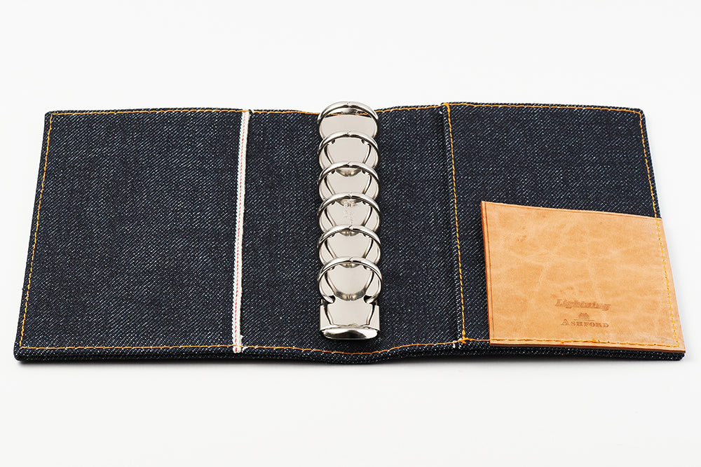 ASHFORD × Lightning セルビッジデニム システム手帳（趣味文オリジナル）【5営業日以内出荷】