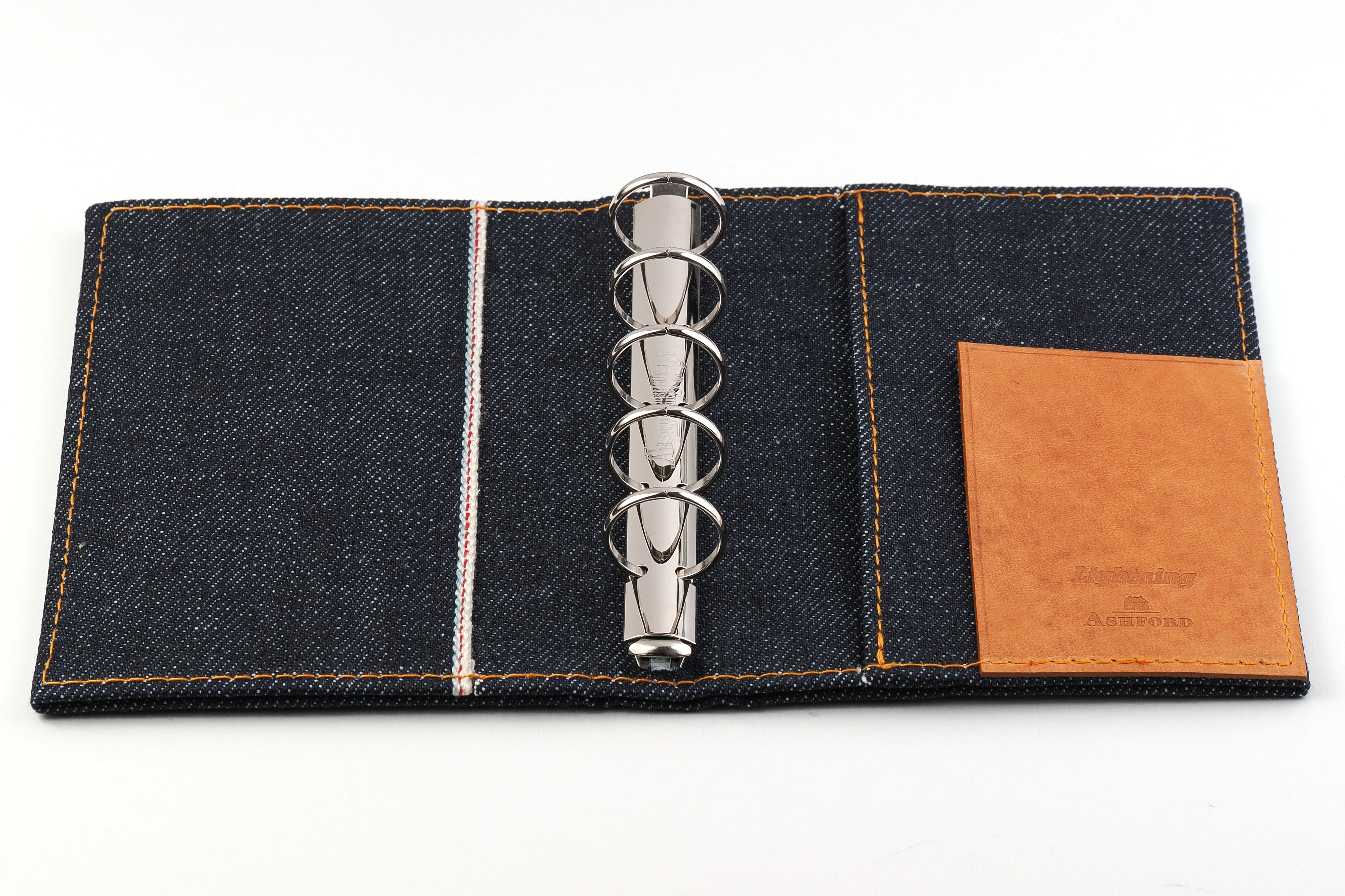 ASHFORD × Lightning セルビッジデニム システム手帳（趣味文オリジナル）【5営業日以内出荷】