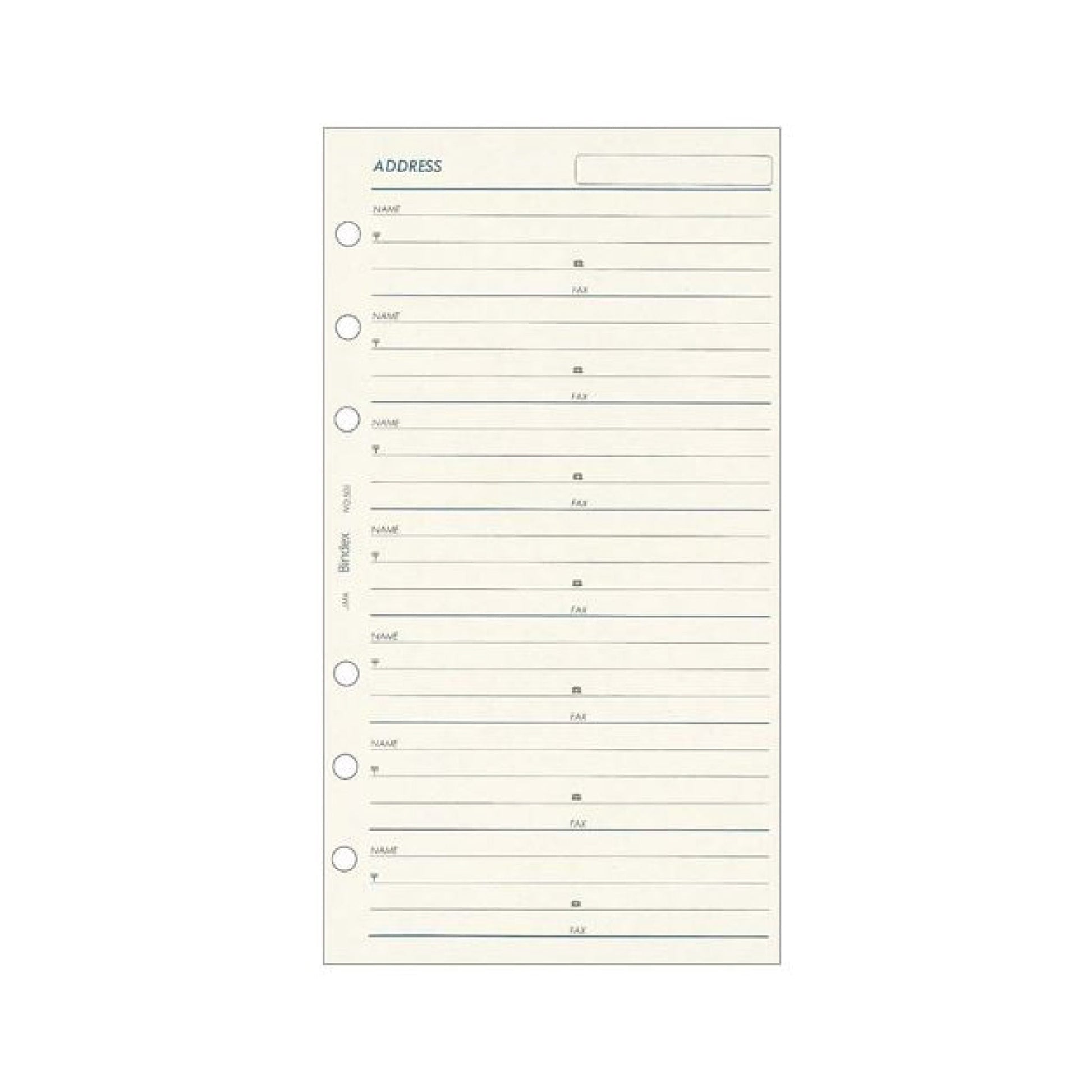 ADDRESS バイブル メールアドレス記載用リフィル