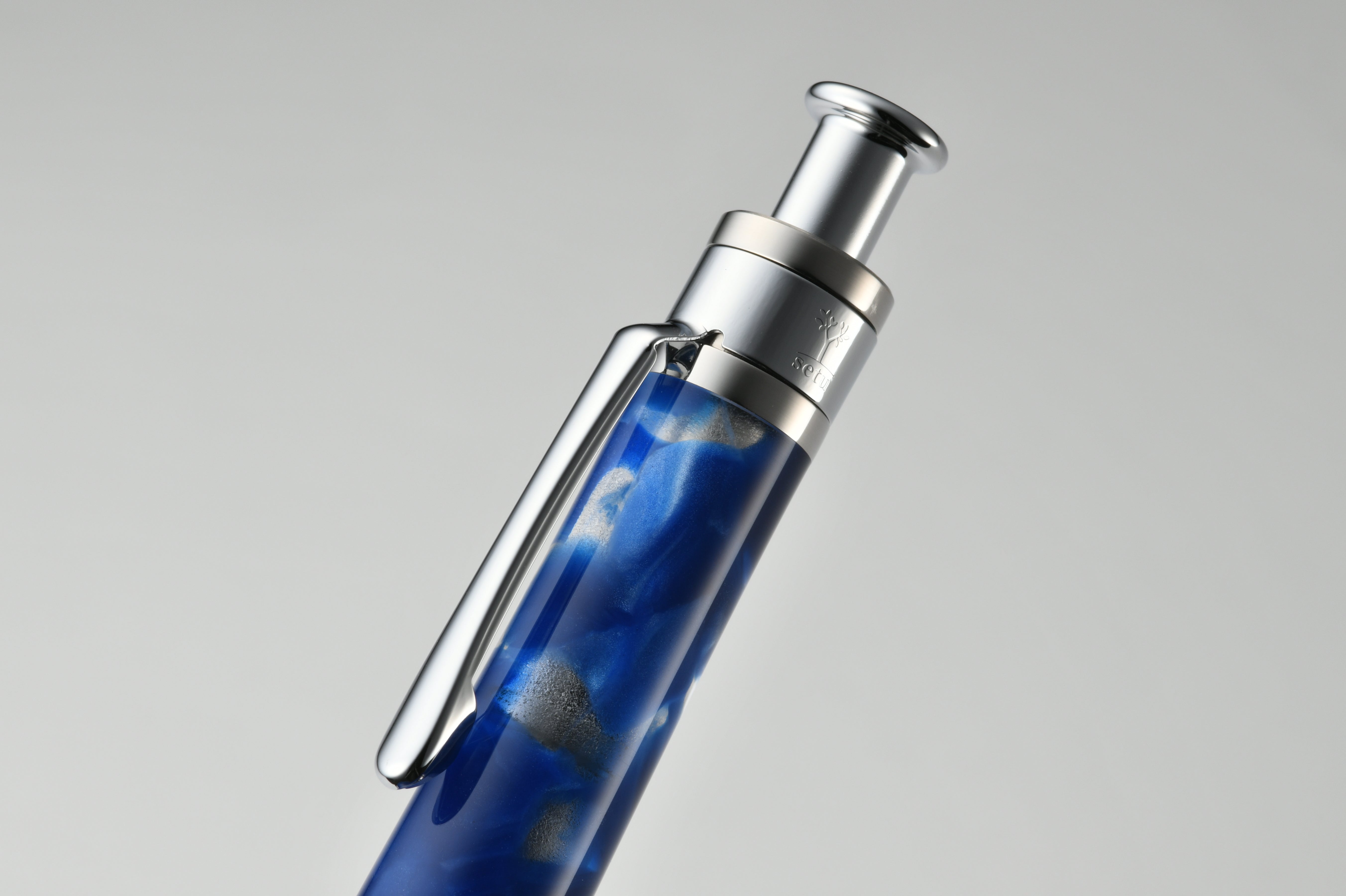 ルーチェペンコルタ アクリル 青×透明／0.5mmペンシルコルタ楔 アクリル 青×透明（趣味文オリジナル）【5営業日以内出荷】