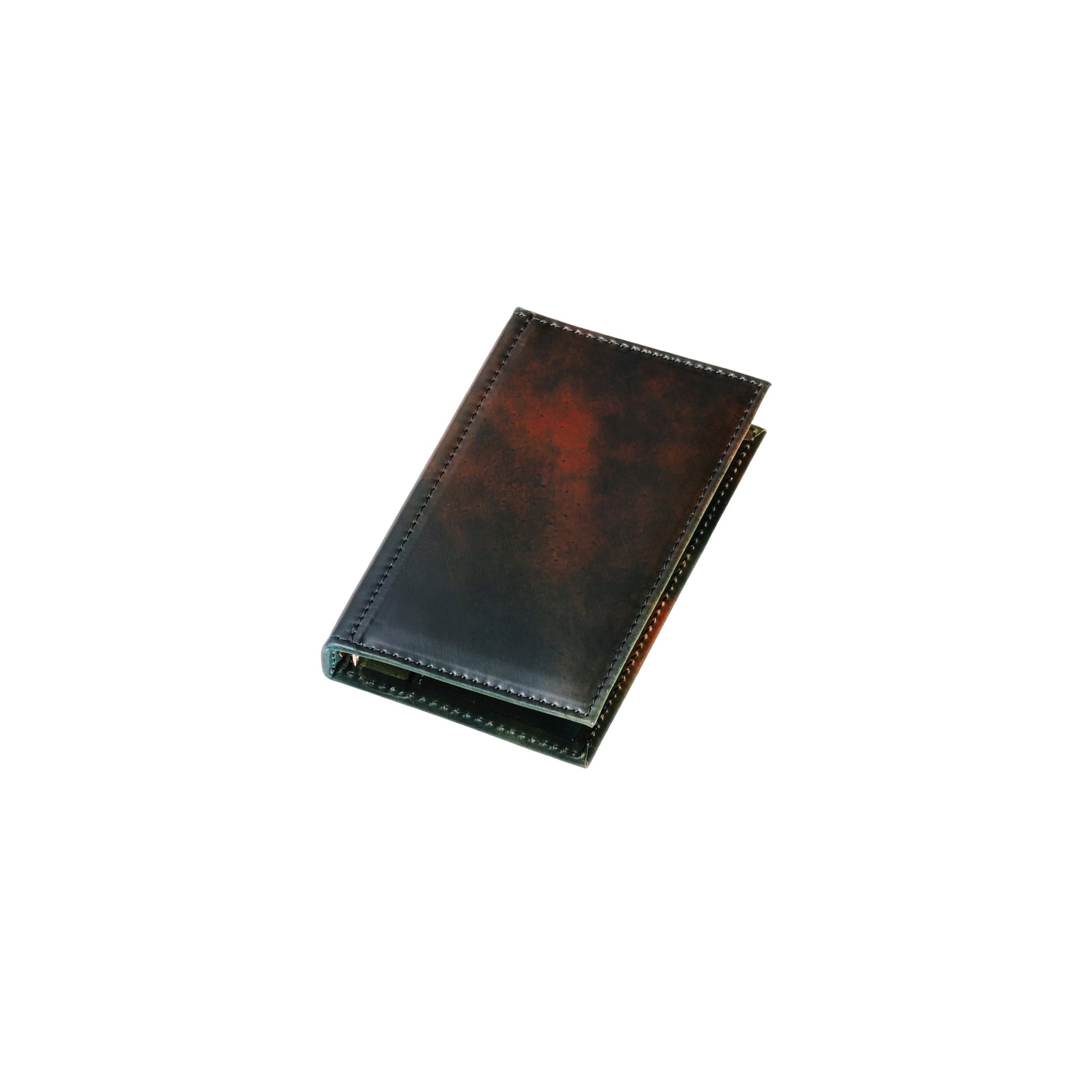 システム手帳 グリーンマーブルコードバン M5 φ8mm（趣味文オリジナル）