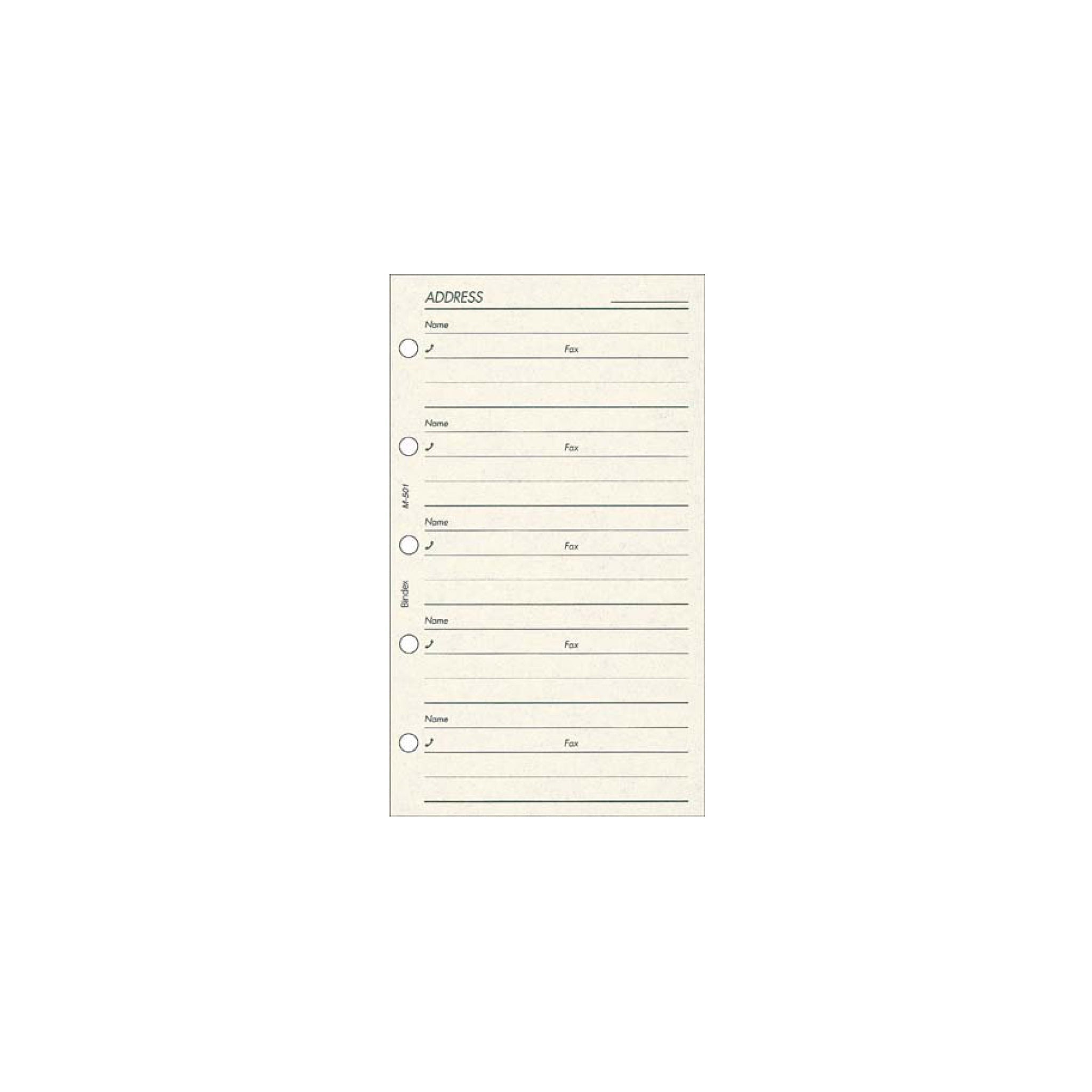 ADDRESS M5 メールアドレス記載用リフィル