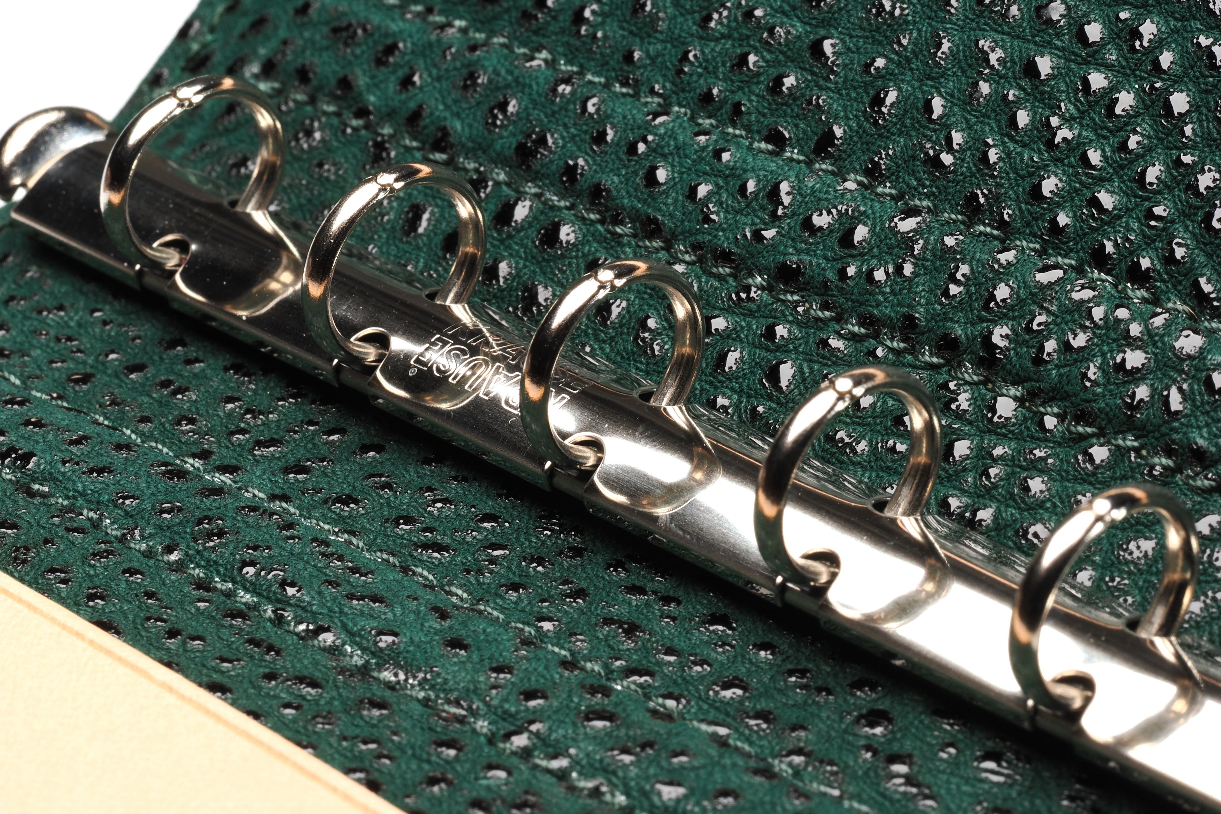 システム手帳 エヌ/ピアス趣味文スペシャル 艶漆（つやうるし）ミニ5 φ11mm 黒桟革（趣味文オリジナル）【5営業日以内出荷】