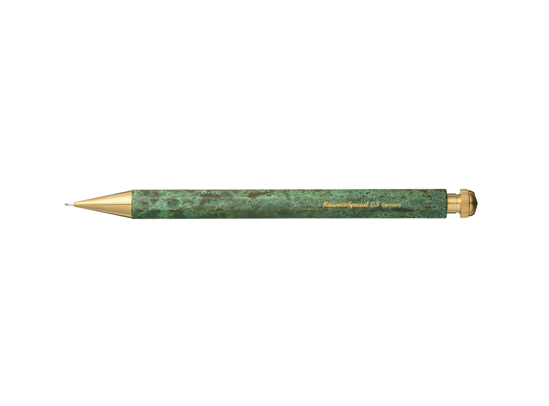 スペシャル ペンシル ブラス 斑紋緑翠色（趣味文オリジナル）：趣味の文具箱（Kaweco×momentum factory Orii）